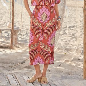 Verenia Linen Skirt. Petite